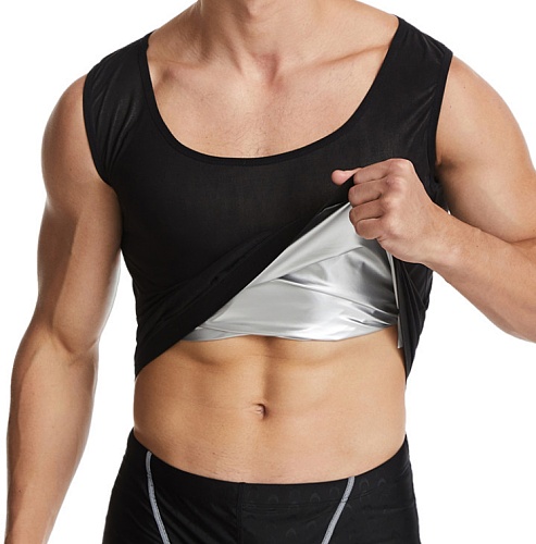 Men Fitness Fat Burning Body Shaper Sweat Vest