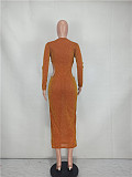 See Through Long Sleeve Hollow Out Dress
