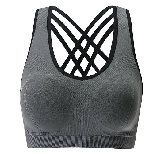 Breathable Anti-sweat Shockproof Seamless Yoga Bra
