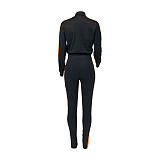 Side Stripes Zip Jacket Full Pants Set