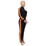 Side Stripes Zip Jacket Full Pants Set