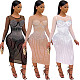 Hot Drilling Mesh See Through Patchwork Dress