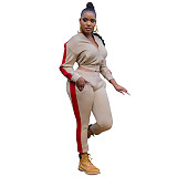 Side Stripes Zip Jacket Full Pants Set