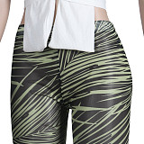 Knitted Bandage Tops Printed Leggings Set