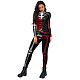 Halloween 3D Skull Bone Skeleton Print Jumpsuit