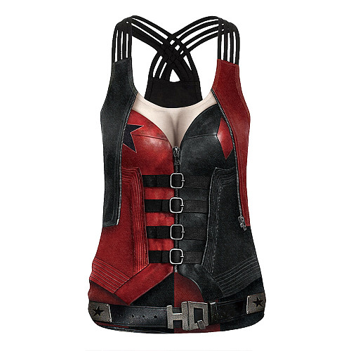 Halloween Party Beauty Back Strap Vest Tops