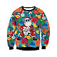 Hot Christmas Santa Claus Print Shirts Tops