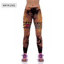 Halloween Print Skinny Stretch Pants