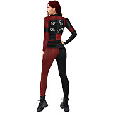 Halloween Costumes Print Cosplay Jumpsuit