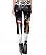 Christmas Snowman Print Bodycon Pants