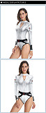 Halloween Cosplay Costume White Bodysuit