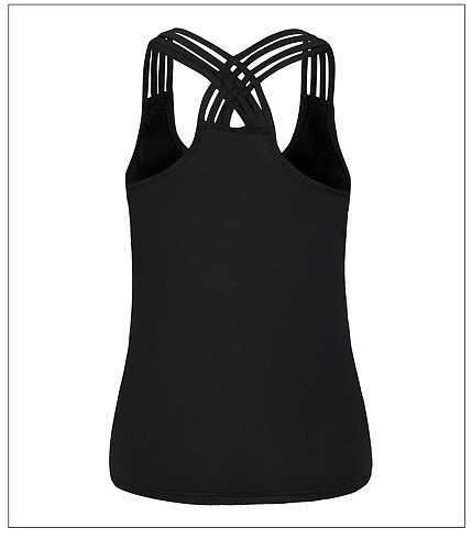 Halloween Skull Print Beauty Back Strap Vest