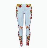 Christmas Print High Waist Leggings Pants