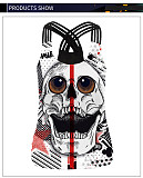 Halloween Skull Print Beauty Back Strap Vest