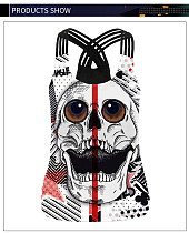 Halloween Skull Print Beauty Back Strap Vest