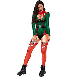 Christmas COS Print Skinny One Piece Jumpsuit