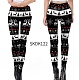 Christmas Print High Waist Skinny Pants