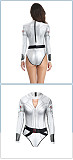 Halloween Cosplay Costume White Bodysuit