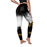 Halloween Pumpkin Print Leggings Pants