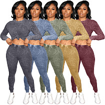 Long Sleeve T Shirt Pencil Pants Set