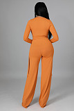 V Neck Irregular Top Straight-leg Pants Set