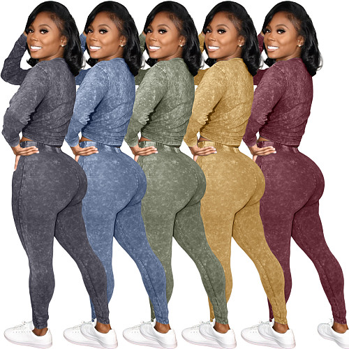 Long Sleeve T Shirt Pencil Pants Set