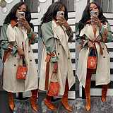 Lapel Double-breasted Casual Trench Coat