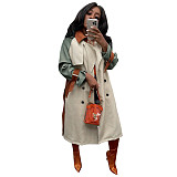 Lapel Double-breasted Casual Trench Coat