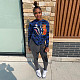 Camouflage Print O Neck Long Sleeve Shirt Top