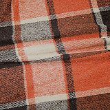 Classic Plaid Single-breasted Woolen Coat SH-390225