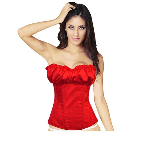 Bustier Lingerie Floral Lace Overlay Corset ONY-527