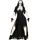 Halloween Nun Cosplay Black Vampire Dress MRP-4551