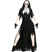 Halloween Nun Cosplay Black Vampire Dress MRP-4551 Halloween Nun Cosplay Black Vampire Dress MRP-4551