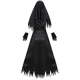 Halloween Nun Cosplay Black Vampire Dress MRP-4551
