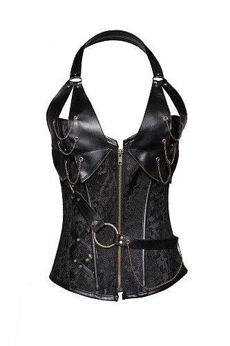 Plus Size Strap Push Up Gothic Corselet ONY-629