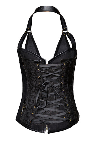 Plus Size Strap Push Up Gothic Corselet ONY-629