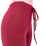 Sweater Cardigan+Bra+Long Pants Set ASL-6519