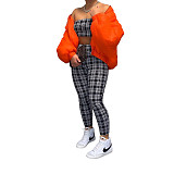 Padded Warm Bat Sleeves Down Jacket Coat AIL-193