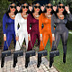 Long Sleeve Open Back Bandage Bodycon Jumpsuit QINGE-51053