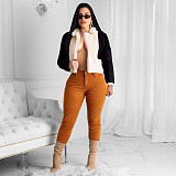 Loose Padded Fur Collar Warm Jacket Coat MDF-5295