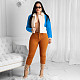 Loose Padded Fur Collar Warm Jacket Coat MDF-5295