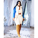 Loose Padded Fur Collar Warm Jacket Coat MDF-5295