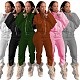 Sweatshirt Coat Zip Up Jacket Pants Joggers Set NIK-265
