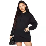 Solid Long Sleeve Hooded Warm Sweatshirt JLY-19264