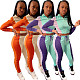 Color Block Zipper Jacket Jogging Pants Set SD-1088