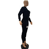 Hooded Zip Jacket Sportswear Pencil Pants Set ABL-3118