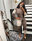 Color Block Patchwork Sweater Leggings Two Piece Set TR-1189