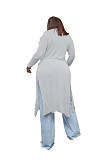Single-breasted Long Sleeve Cardigan Coat ZAND-31178