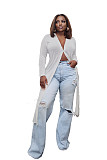 Single-breasted Long Sleeve Cardigan Coat ZAND-31178
