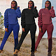 Solid Puff Sleeve O-neck T-shirts And Pants Set JP-1058